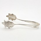 Antique S Kirk Son Sterling Silver Old Maryland Large Serving Tongs Shell Tips