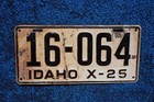 1925 Idaho License Plate
