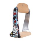 Showman Electric Aces Twisted Angled Aluminum Horse Stirrups