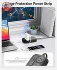 Surge Protector Power Strip  Pd20w Multiple Outlets Extension Cord With 6