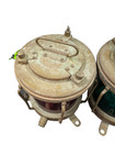Vintage Port  red  Starboard  green  Ships Lights Brass   Copper Authentic Pair
