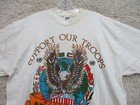 Vintage Operation Desert Storm Shirt Extra Large Adult White 1990 Military Mens