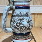 Vintage  1979  Avon Ceramarte Classics Cars Beer Stein Mug With Lid - 9  Tall