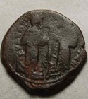 Double Struck Genuine Ancient Byzantine Coin Constantine X Ducas christ cross