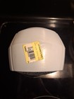 Vtg Art Deco Ceiling Wall Bathroom Light Fixture White Glass Globe Shade  Nos