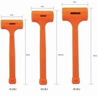 Neiko 02888a Dead Blow Hammer Set  3pc Neon Orange 3pcs Set