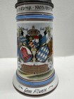 Antique German Regimental Beer Stein 1903 05 Pewter Lid Allwein Bavarian
