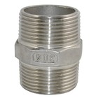 1-1 4  Npt Male Pipe Fitting Hex Nipple Stainless Steel 304 Connector Us Stock