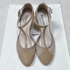 Repetto T-strap Pumps Size 36 Suede Patent Beige High Heel Shoes