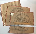 Set Of 3 Hooked Rug Burlap Pattern Joan Moshimer Strawberry Trio 15    Round Maine