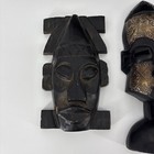 Lot Of 7 Vintage Wooden Hand Carved Face Mask Tribal Folk Art D  cor Wall Hanging
