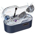 450ml Ultrasonic Jewelry Cleaner Machine 45khz 4 Timer Modes Glasses Watch