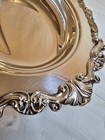 Sheridan Silver Plate Oval Serving Tray Heavy Ornate 13  Vtg Spectacular Shape 