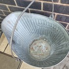 Vintage Reeves Coal Scuttle Ash Bucket With Handle 16 5 l  X 12 w X 11 h