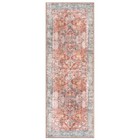 Rugshop Vintage Inspired Distressed Machine Washable Non Slip Carpet Runner 2x10
