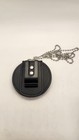 Round Police Security Badge Holder Leather Clip Belt Neck Chain