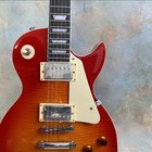 High Quality Lp Orange Flame Maple Top Electric Guitar Hh Pickups Us Warehouse