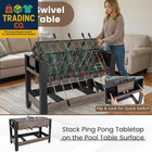 3-in-1 Swivel Game Table  49   Combo Game Table With Foosball  Pool Billiards  