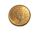India British 1940-b 1 4 Anna Bronze Unc Coin