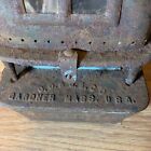 Antique Union Cast Iron Kerosene Sad Iron Heater Camp Stove   Mica Window