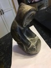 Vintage Inuit Alaska Hand Carved Stone Signed E9 1712 Soapstone