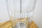 Barbicide Disinfecting Glass Bottle Jar Barber Beauty Shop King Research Vintage