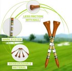Striped Wood Golf Tees Premium Wooden 2 3 4  3 1 4  Value 50 Pack Durable