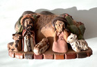 Vintage South American Falk Art Handmade Clay Nativity Jesus Scene Pottery 5x3 