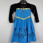 Disney Frozen Princess Anna  Costume Dress With Cape Play Clothes Girls Flaws
