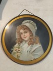 Antique Victorian Lady Flue Cover   8-1 2  Diameter 