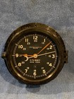   fully Restored   1944  wwii Us Navy  12 24hr  Chelsea Ships Clock