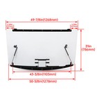 3-in-1 Clear Flip Windshield For 15-16 Polaris Ranger 570 Xp 1000 900 Crew 13 