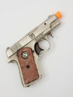 Vintage 1940s Hubley Champ Cap Gun 1911 Pistol Toy Cast Metal Colt Grips