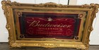 Budweiser Millennium Edition Large Ornate Gold Framed Bar Mirror 58 