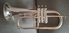 Hirsbrunner Swiss Matte Silvered Bb Flugelhorn - Serviced