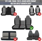Custom-fit Front Seat Cover Replace For 1995-2005 Isuzu Npr 40 60 Split Bench  K