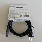 Insignia New  2-slot Polarized Power Cord 6 Ft Black Hw303 For Laptops  Tv s