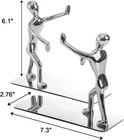 Fasmov Heavy- Man Bookends Nonskid Bookends Art 1 Pair