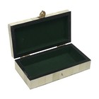 6-1 4  Mermaids Engraved Bone Box With Hinged Lid- Antique Reproduction