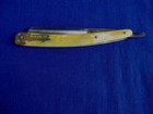 Vintage Pearl Duck Dubl Duck  goldedge  Straight Razor 5 8 With Box