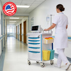 Medical Crash Cart With Emergency Accessory  Emergency Cart For Hospitals Clinic