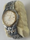 Vintage Mens Seiko 6j Kinetic Silver Tone Watch Wristwatch 50m Wr  not Tested 