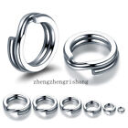 1000pcs  Pack Stainless Steel Heavy Duty Fishing Split Rings Big Game Saltwater