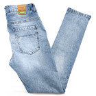 M society Men s Jeans Stretch Skinny Fit Blue Faded Classic Plain Style Denim