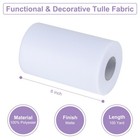 White Tulle Fabric Rolls 6 Inch By 100 Yards  300 Feet  Tulle Roll Spool Fabr   