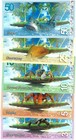 Aldabra Island 2017 Set 5 Pcs  Private Issue Unc