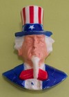 Rare Vintage Bsa Neckerchief Slide Uncle Sam Torchy Plastics Hand Painted