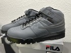 Men s Fila F-13 Weather Tech Charcoal Gray black Size 12 - New W box