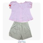 Nwt Vintage Disney Minnie Mouse 2-piece Outfit 12m Pink Embroidered Top   Shorts