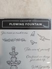 Stampin  Up  Rubber Stamp Set          flowing Fountain    Friend Stamp New